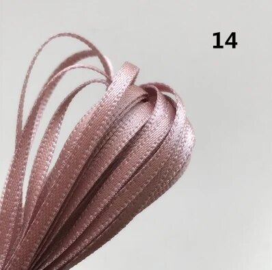 Сверхтонкая шелковая лента 2 мм набор из 5 м разные цвета 14 Унисекс