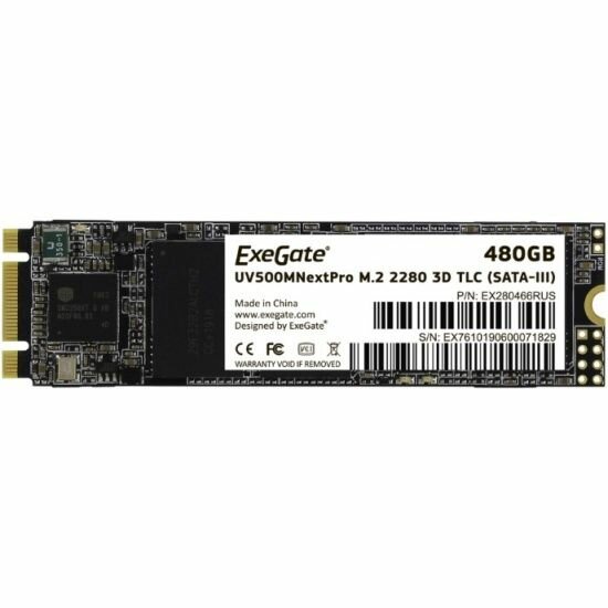 Внутренний SSD-диск ExeGate UV500MNextPro, M.2 2280, SATA III