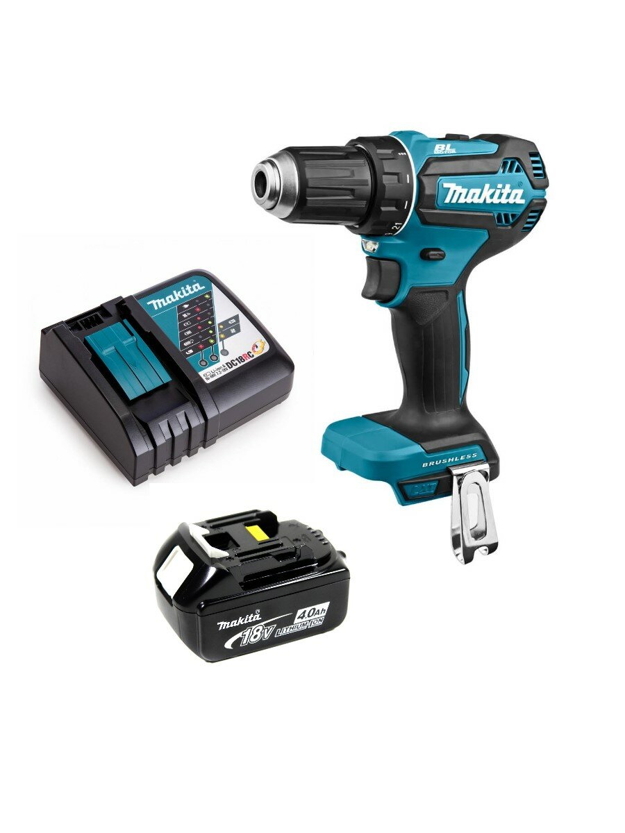 Дрель-шуруповерт аккумуляторная LXT 18В - 50Нм 1АКБх4Ач и з/у Makita DDF485RM1