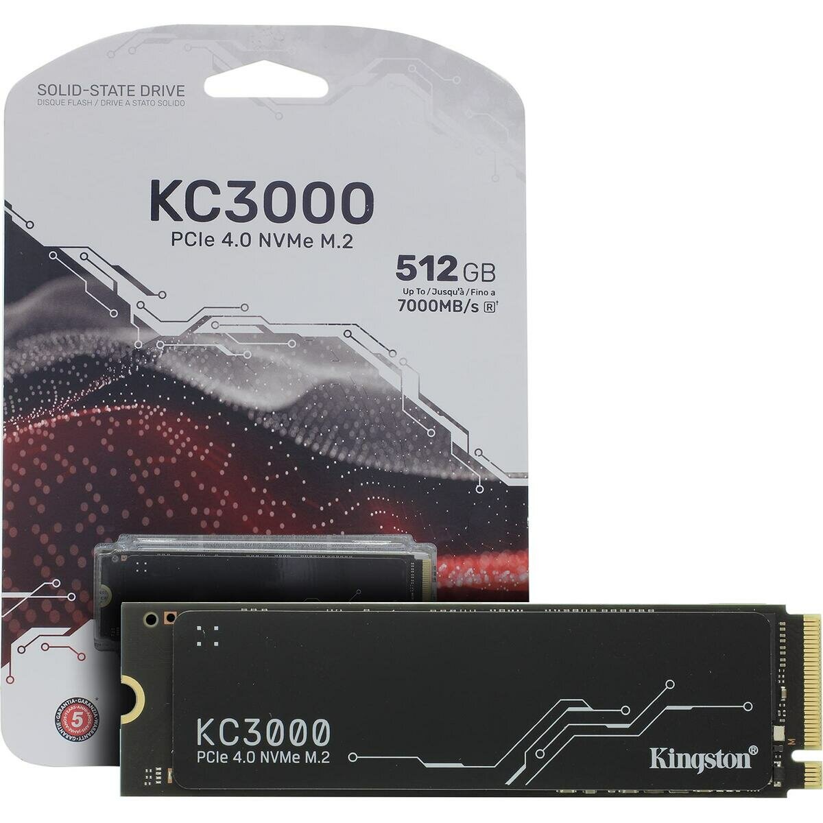 Kingston KC3000 SKC3000S/512G，Встроенный твердотельный накопитель