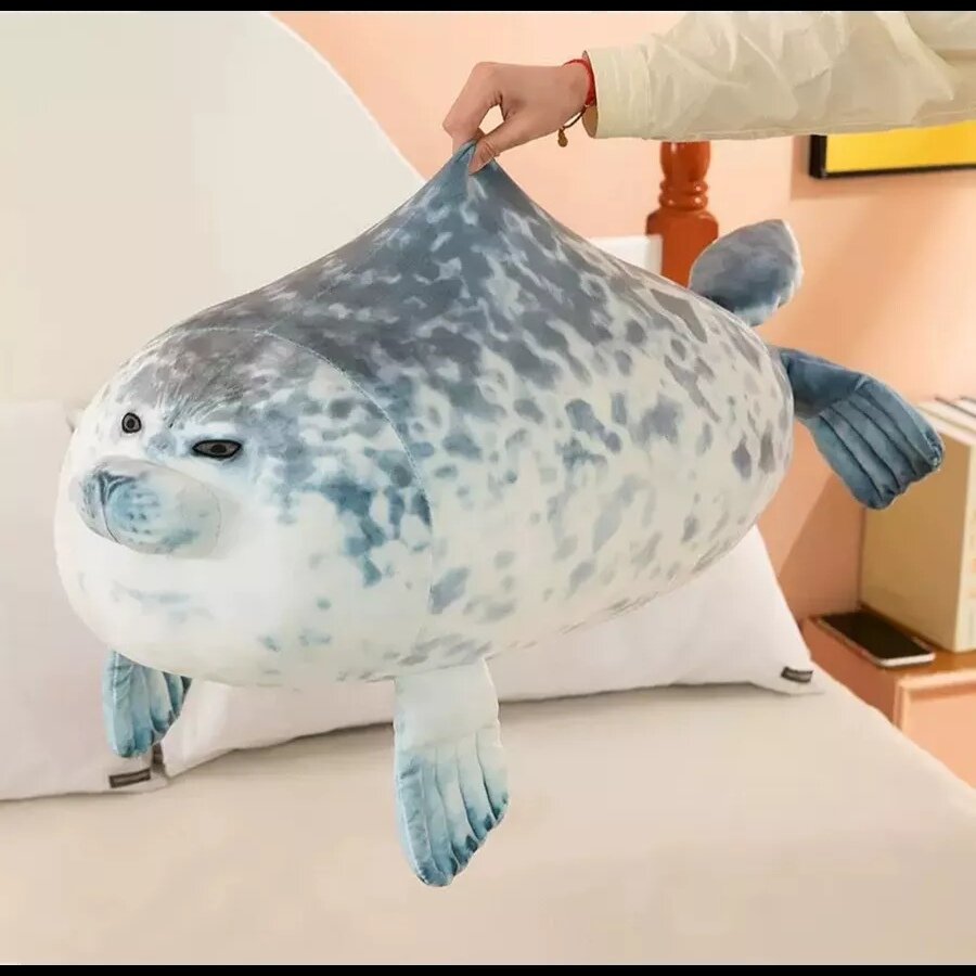 Изображение Мягкая игрушка Тюлень Виталий 40см/Нерпа мягкая игрушка подушка