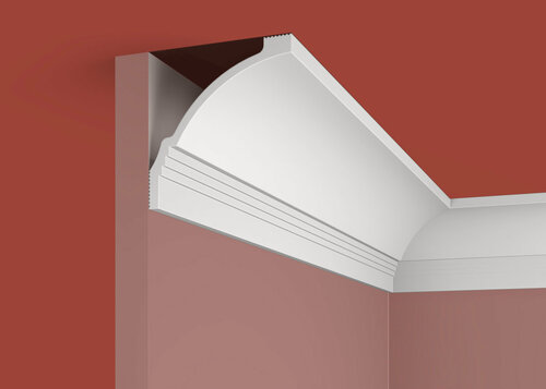 Изображение товара Карниз, плинтус потолочный 2 штуки 84х80х2000мм Экополимер KX064 Cosca Decor