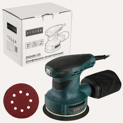 Изображение товара Шлифмашина эксцентриковая сетевая Zitrek ZKG450-125, 450 Вт (085-1050)