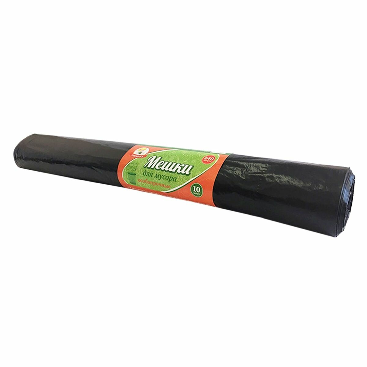 Мешки для мусора Мультипласт Особопрочные 35 мкм 240 л 10 шт