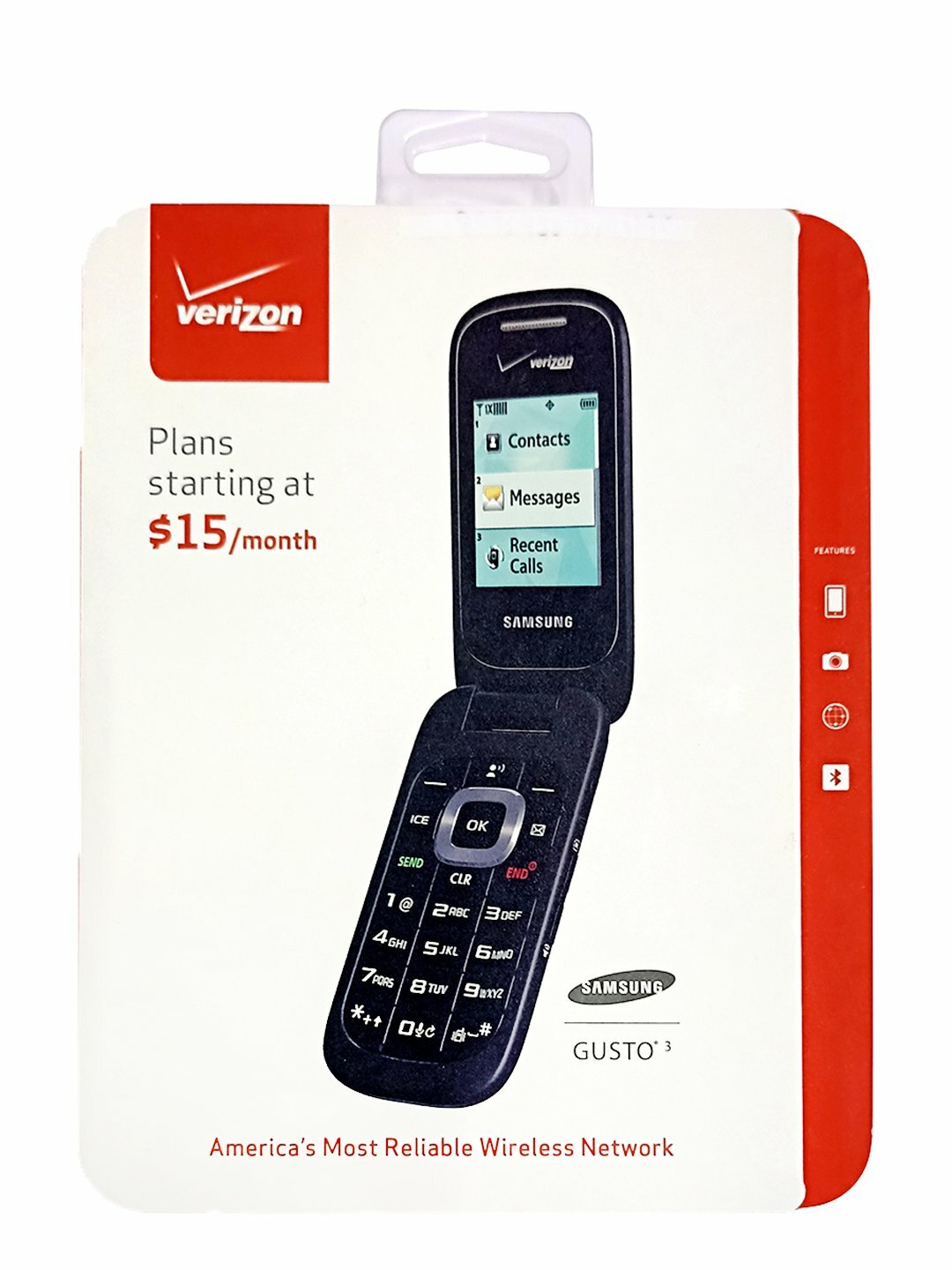 Телефон Samsung Gusto 3 PERFECTUM, кнопочный, CDMA, , классический дизайн