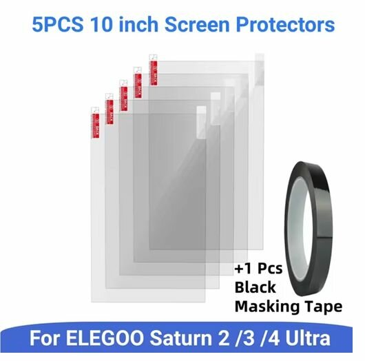 Защитная пленка для экрана ELEGOO Saturn 3 Ultra 8K 12K Saturn 4 5 шт + клейкая лента