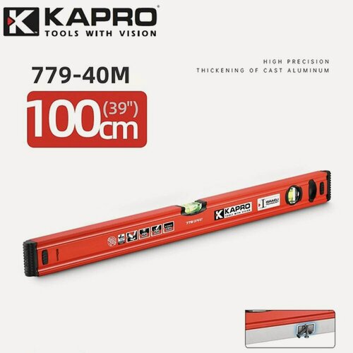 Изображение товара Kapro Уровень строительный Брусковый 100 см, глазков: 2, 350 г