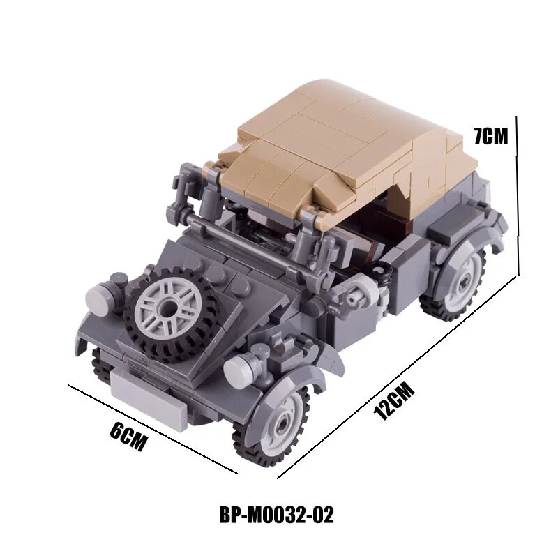 BRICKPANDA Блочный конструктор военная техника Вторая мировая война, B11-35, Унисекс