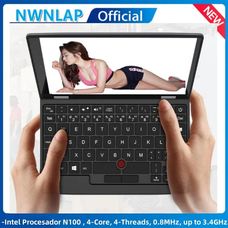 Мини-ноутбук NWNLAP, 7", 16/512ГБ, N100, Intel UHD 600, Windows