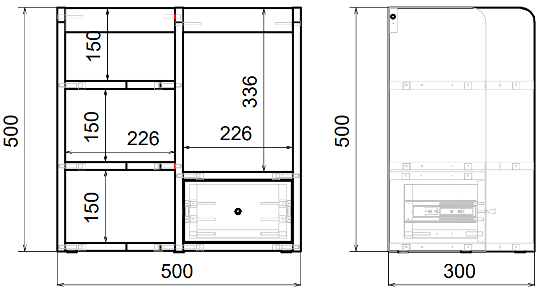 Полка настольная Вектор №26, Белый — фото 1