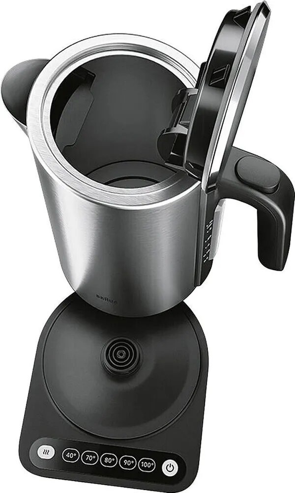 Электрочайник Braun WK5205BK, нержавеющая сталь, скрытый нагревательный элемент — фото 1