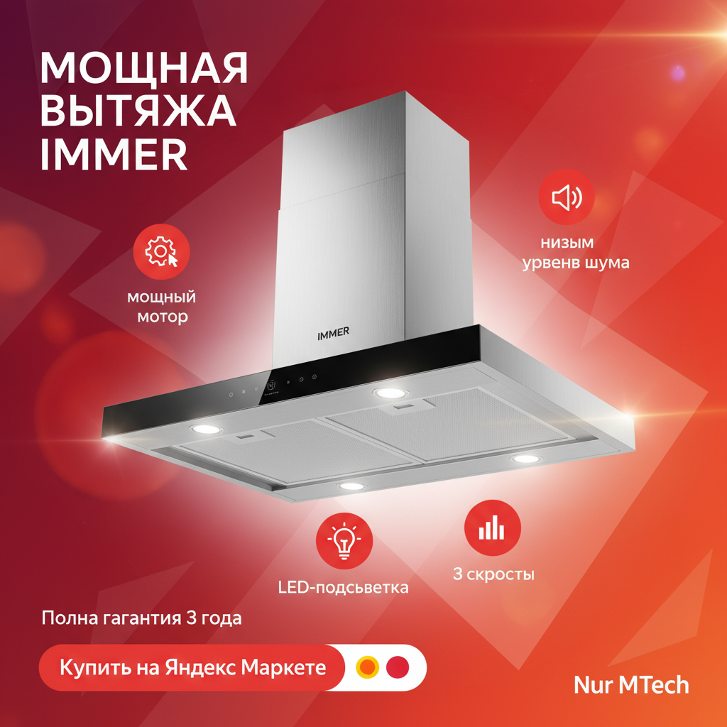 Вытяжка Immer HT6002S — фото 1