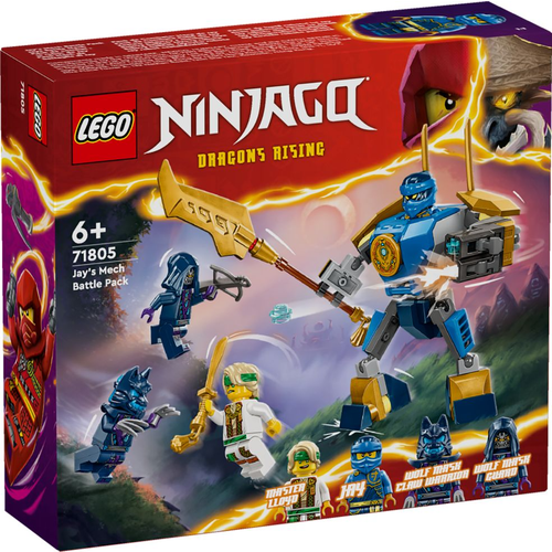 lego lego ninjago 71760 лего ниндзя грозовой дракон эво джея LEGO Ninjago 71805 Боевой набор мехов Джея, 78 дет.