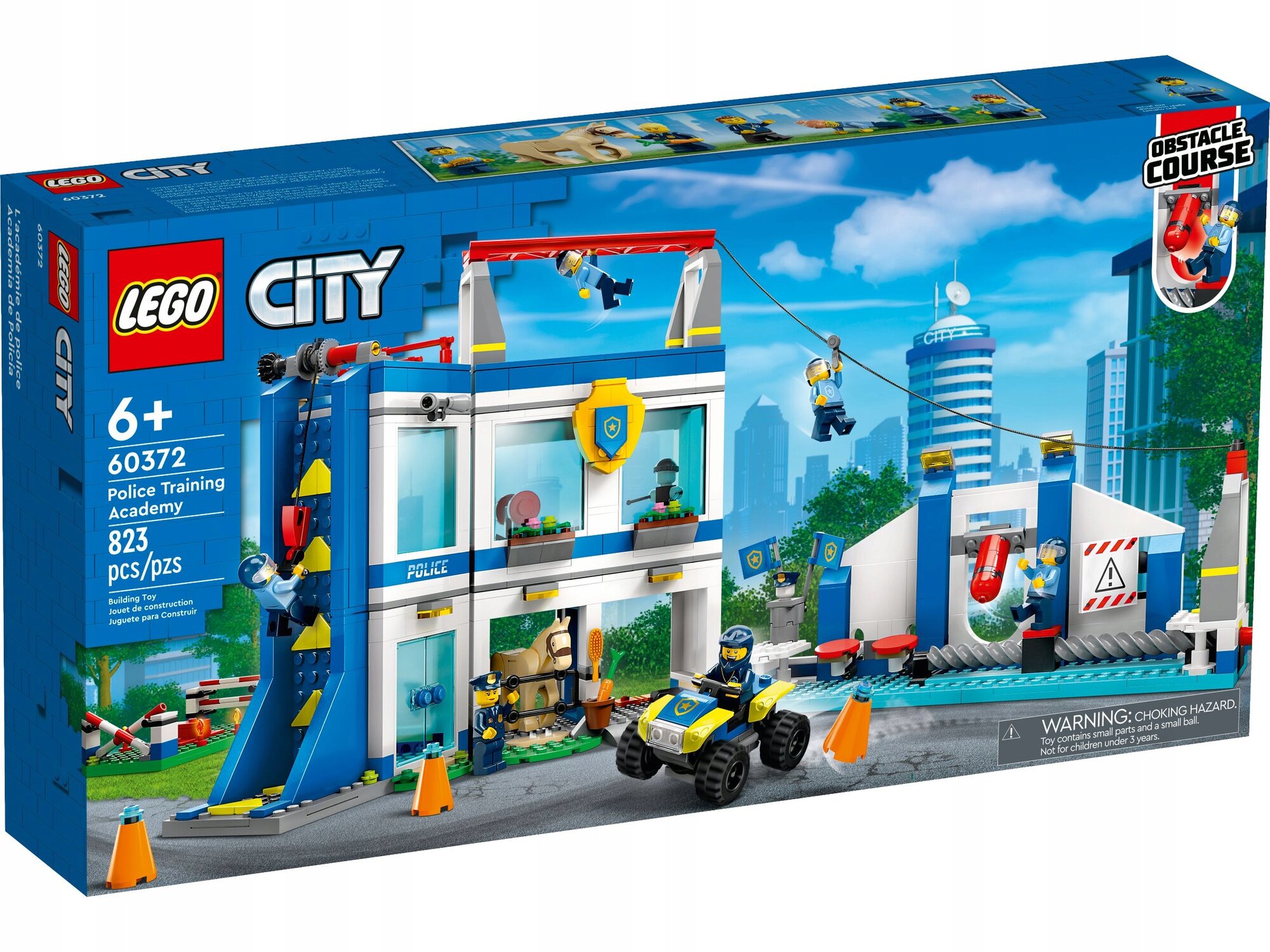 Конструктор LEGO City 60372 Police Training Academy, 823 дет.