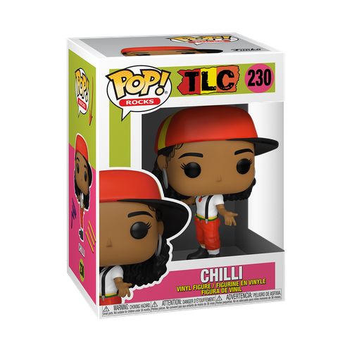 игровые фигурки funko фигурка pop rocks tlc chilli Фигурка Funko POP! Rocks TLC Chilli 56732, 9.5 см