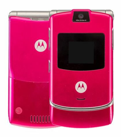 Телефон Motorola RAZR V3, 1 SIM, розовый