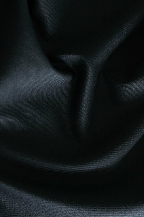 Ткань костюмная полушерстяная черная