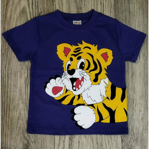 Футболка CHASTE KIDS, размер 3 года, 98 см, синий