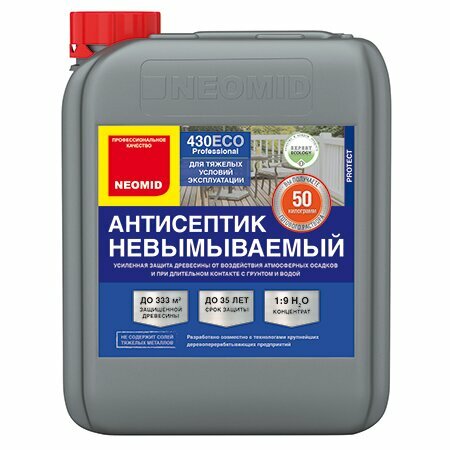 Антисептик Neomid 430 ECO невымываемый для дерева зеленый 5кг