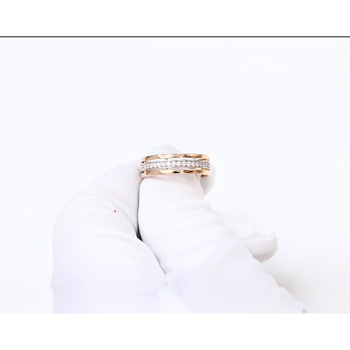 фото Кольцо diamant online, золото, 585 проба, фианит, размер 17.5, прозрачный