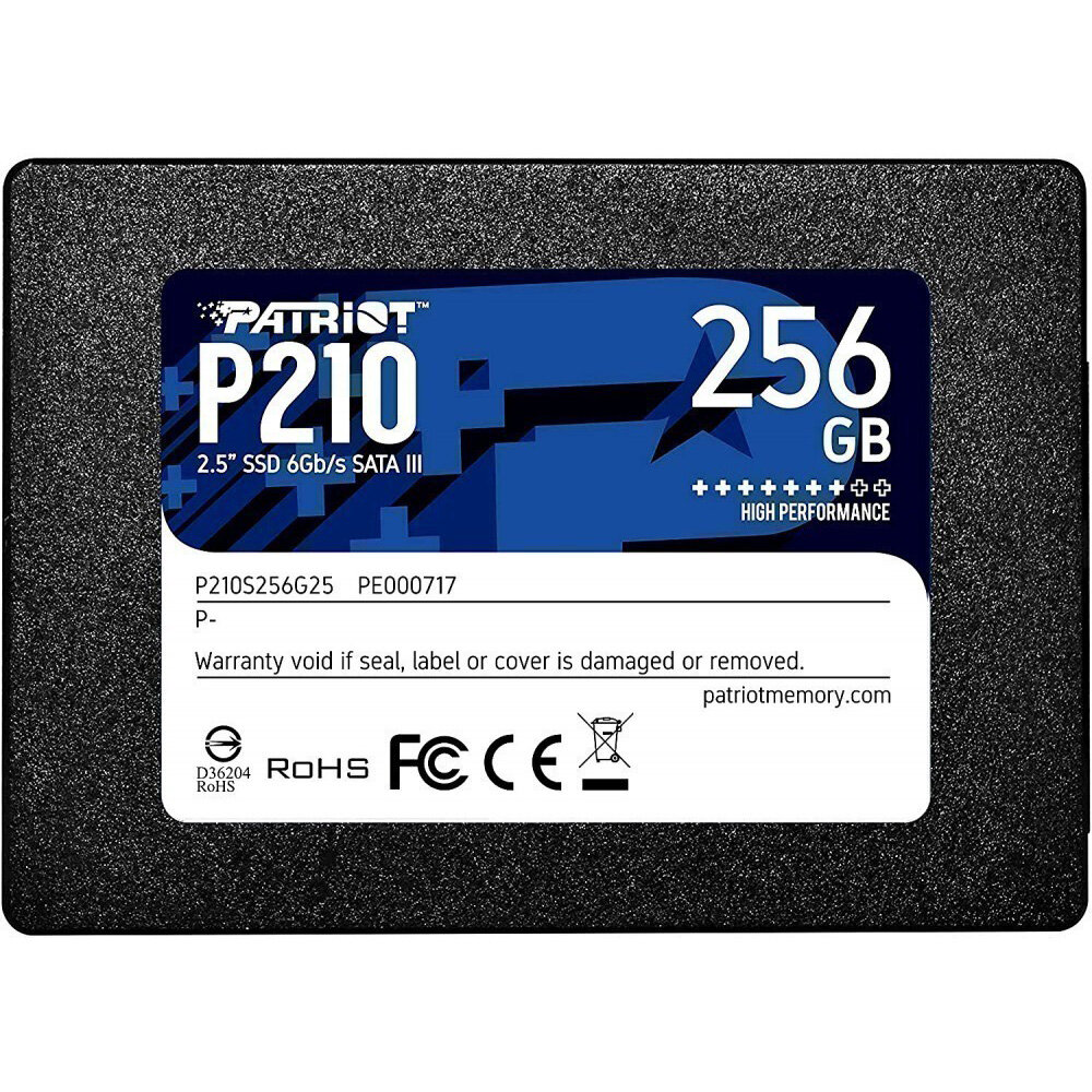Твердотельный накопитель 256Gb SSD Patriot P210 (P210S256G25)