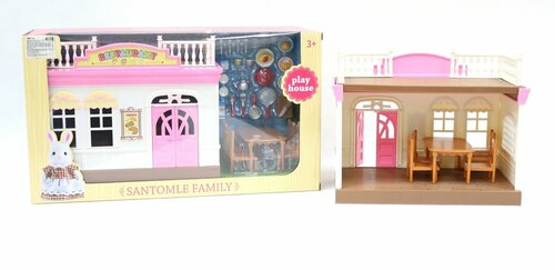 Кукольный домик с мебелью и аксессуарами «Santomle family» , в коробке, S04/Домик для зверей/Дом для куклы
