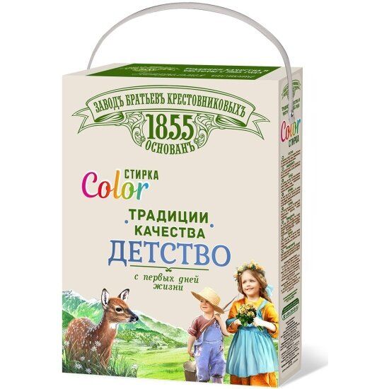 Стиральный порошок Заводъ Братьевъ Крестовниковыхъ для детского цветного белья 2.4 кг