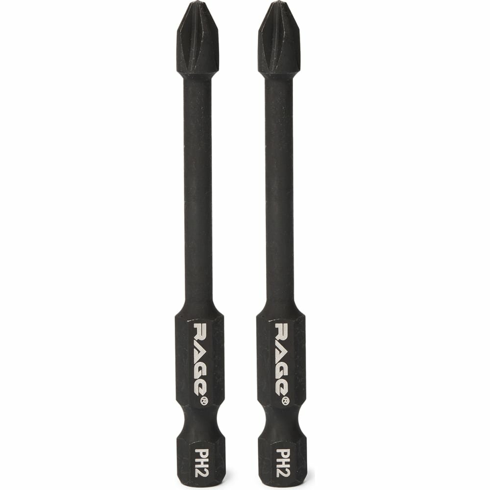 Бита крестовая ударная магнитная Rage by Vira PH2x70 мм, 2 шт. - фото №14