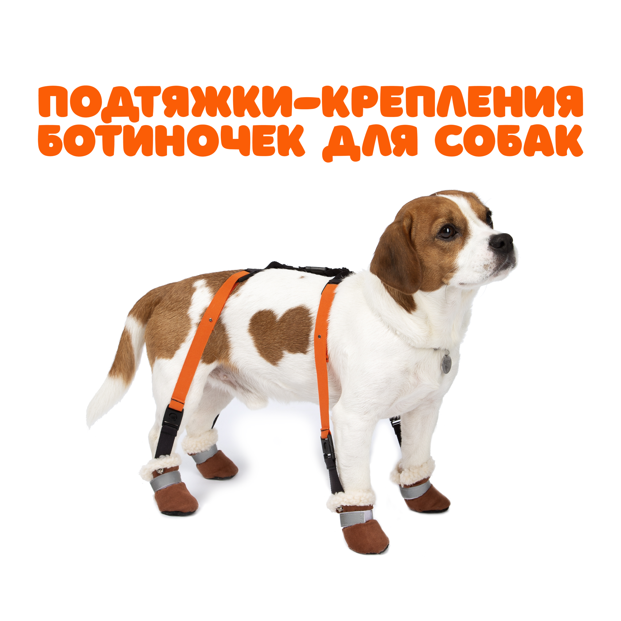 Подтяжки для собак для ботиночек и носочков размер S - фотография № 1