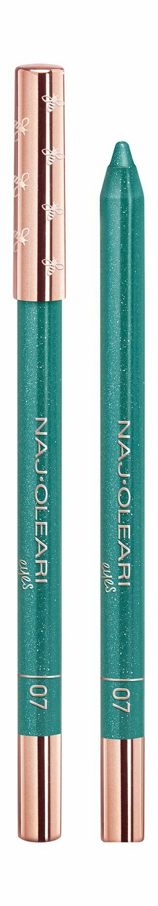 Водостойкий карандаш для глаз 7 pearly green Naj Oleari Luminous Eye Pencil