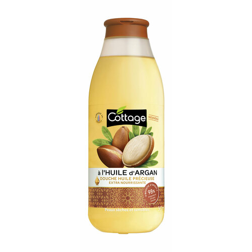 Гель для душа для сухой и чувствительной кожи с маслом арганы Cottage Extra Nourishing Precious Oil Shower With Argan Oil средства для ванной и душа cottage питательный гель для душа с маслом моной extra nourishing precious oil shower