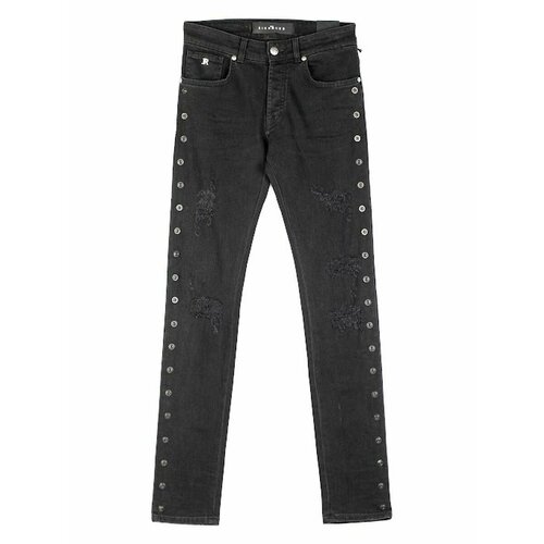 джинсы зауженные john richmond размер 33 черный Джинсы JOHN RICHMOND, размер 30, черный