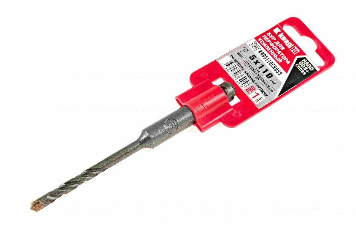 фото Бур по бетону sds plus Квадрa Cross Hard 5 х 110 мм, крестовой наконечник