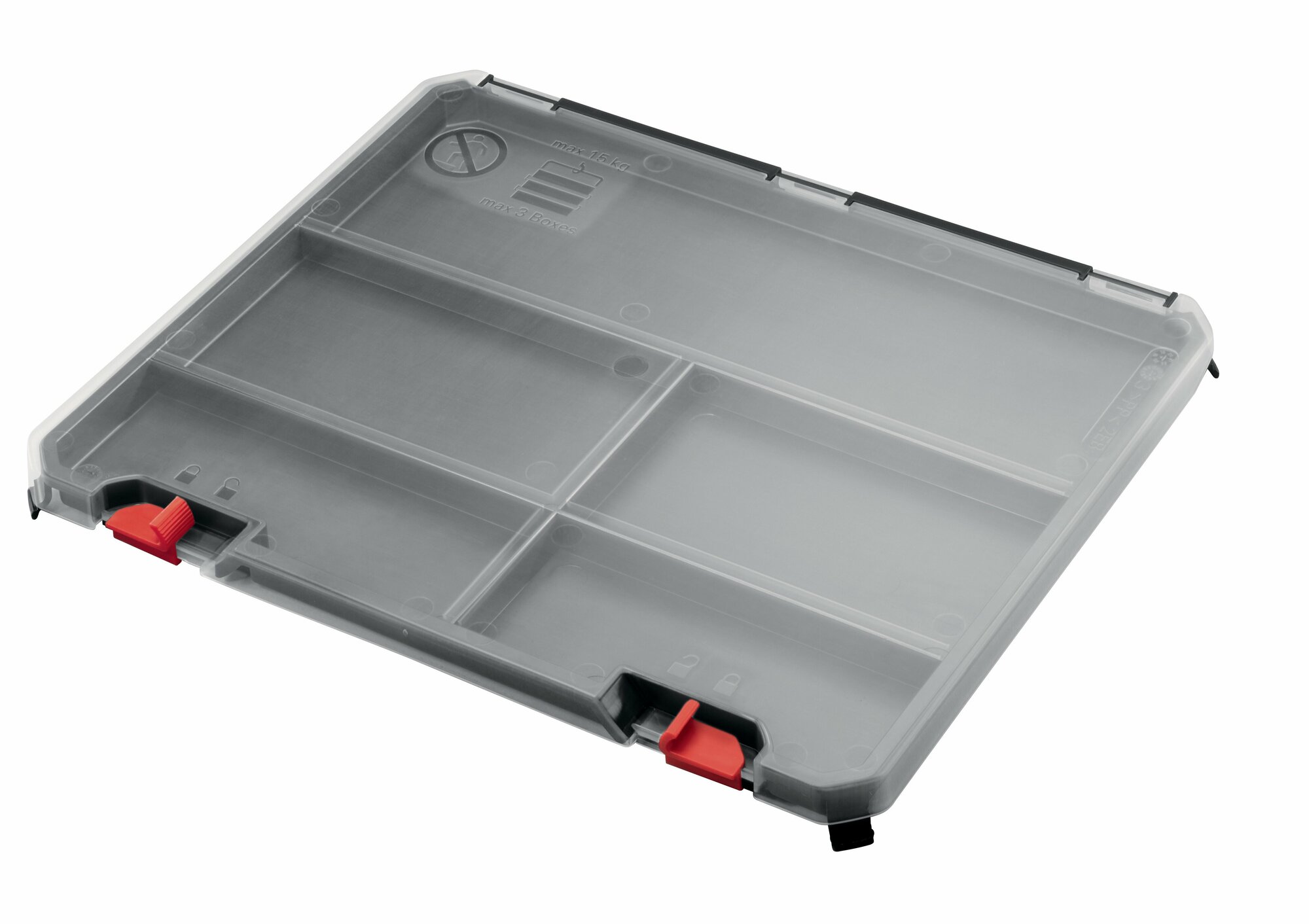 Органайзер BOSCH SystemBox (1600A019CG), 32x26x2 см, 12.6'' , серый