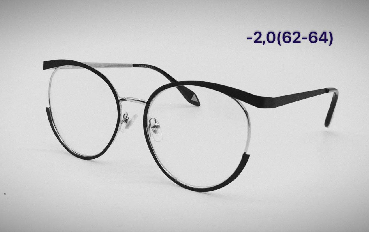 Готовые очки с диоптрией круглые -2,0