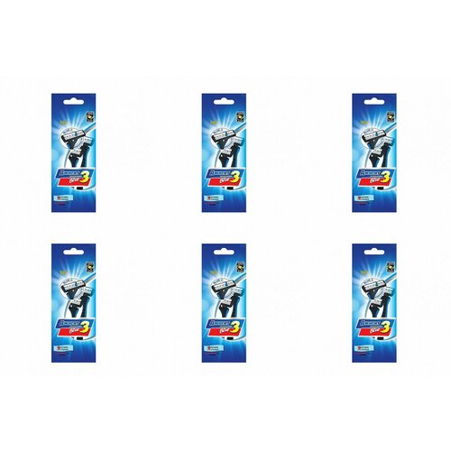 Джигит Станок одноразовый, мужской, Blue, 2 штуки в пакете, 6 упаковок