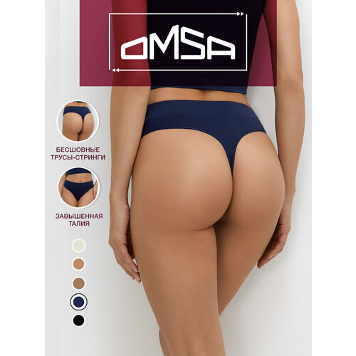 фото Трусы omsa, размер 44/46 (s/m), синий