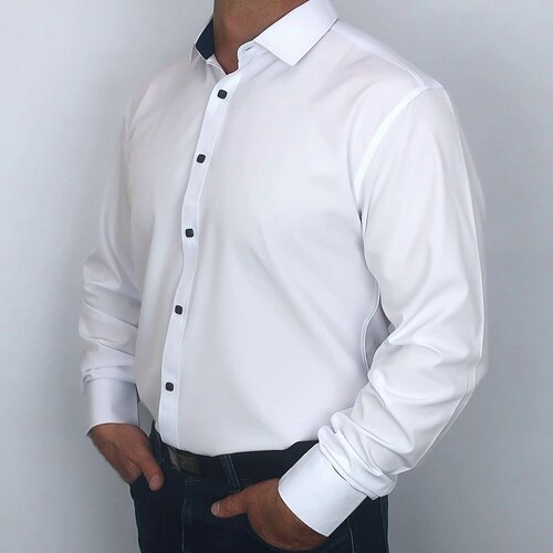 фото Рубашка , размер 2xl, белый westtiger