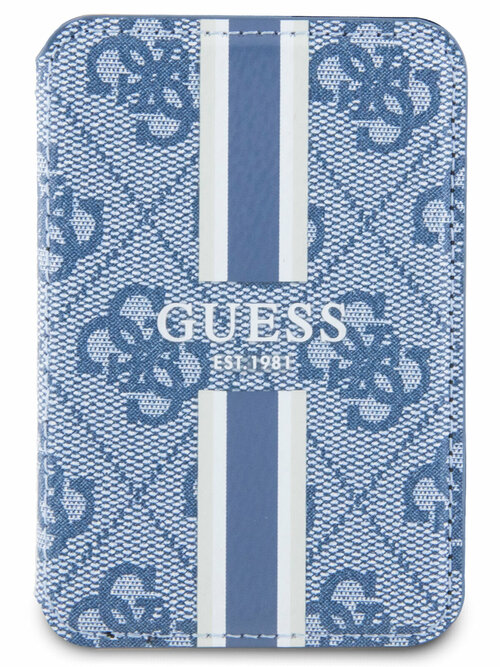 Бумажник GUESS Wallet Cardslot MagSafe PU 4G Stripes GUWMSP4RPSB, синий