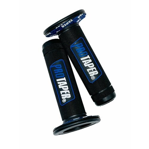 Грипсы руля (комплект) PRO-TAPER 22мм черный/синий