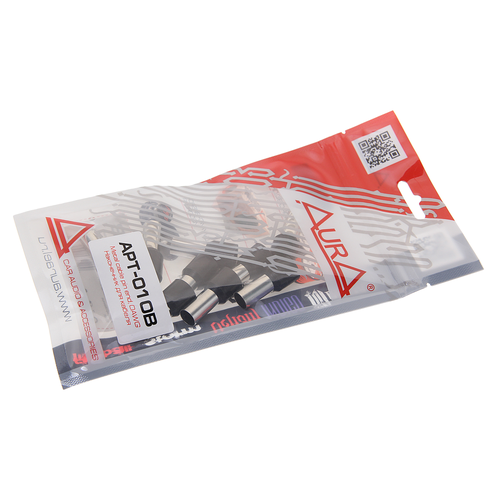 Клемма-втулка металлическая 50 кв мм черная 10шт AURA 998₽