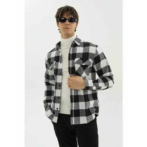 фото Рубашка , размер xl, белый, черный bread&buttons