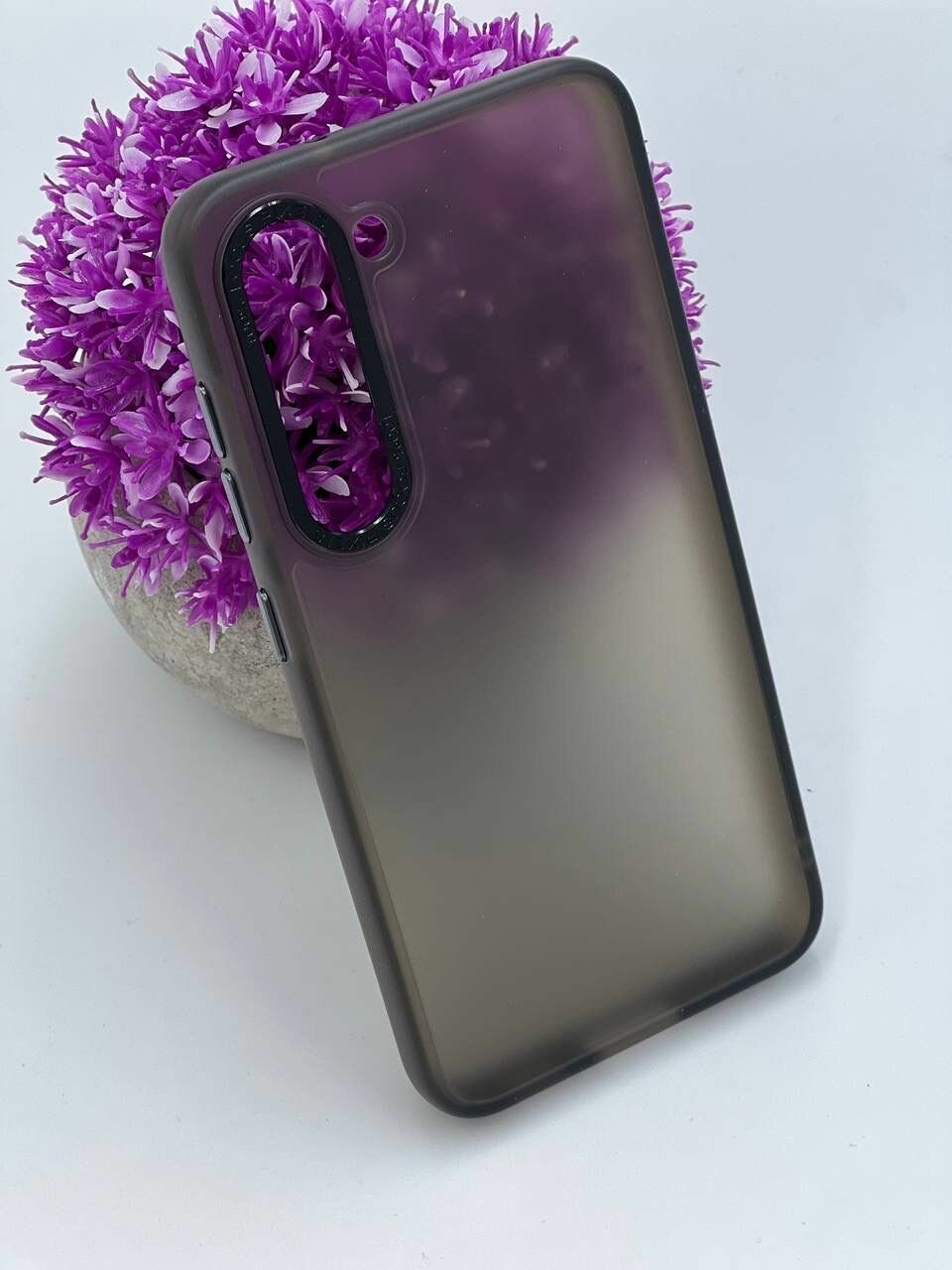 Матовый противоударный чехол для Samsung Galaxy S23 / Самсунг Галакси С 23 / SM-S911B - с защитой модуля камер — фото 1