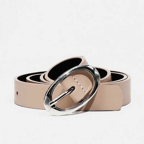 фото Ремень сима-ленд, размер 100, бежевый сима-лэнд