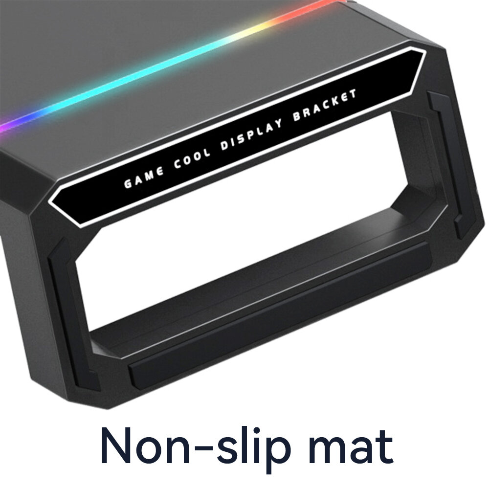 Подставка столик STM MS1RGB для монитора моноблока ноутбука принтера подсветка RGB 4 порта USB 30