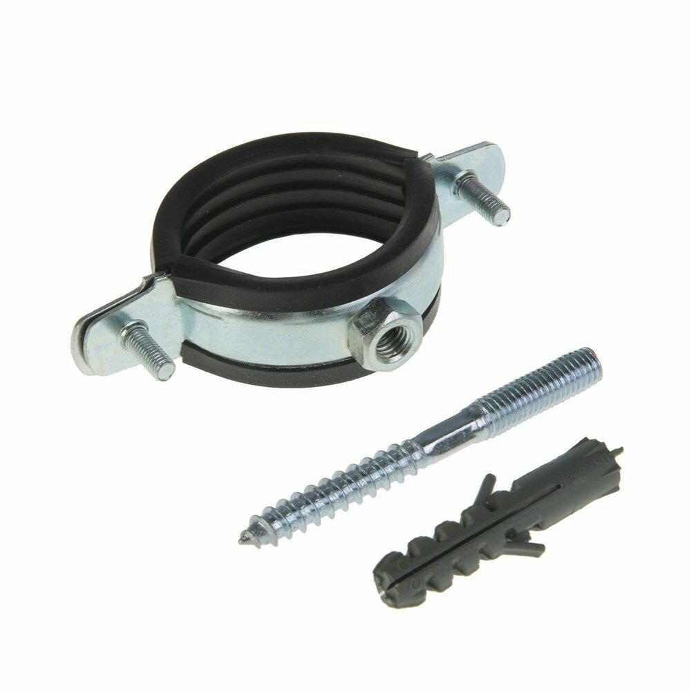 фото Хомут трубный шпилька, дюбель 25-28 мм 3/4 (1 компл)