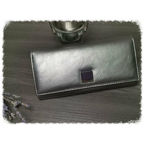 фото Кошелек saralyn, серый, серебряный