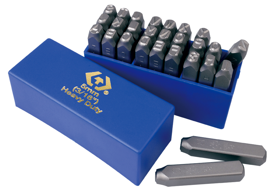 Набор ударных клейм 3 мм, буквы-латиница, 27 предметов KING TONY 11427SQ03