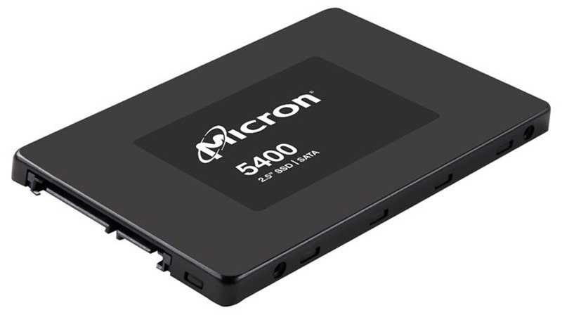 Твердотельный накопитель SSD Micron 5400MAX 1.92GB SATA 2.5" 3D TLC R540/W520MB/s MTTF 3М 94000/63000 IOPS 5 DWPD Enterprise Solid State Drive,