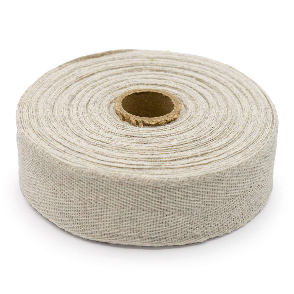 Киперная лента 40 мм*25 м, хлопок 100%, 11,4 г/м, рисунок 9802, цвет лен, Айрис — фото 1